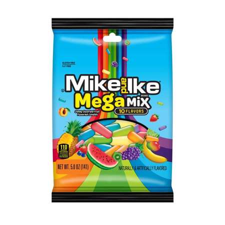 Mike And Ike 5 oz. Pegbag Mega Mix, PK12 -  MIKE & IKE, 7097049258